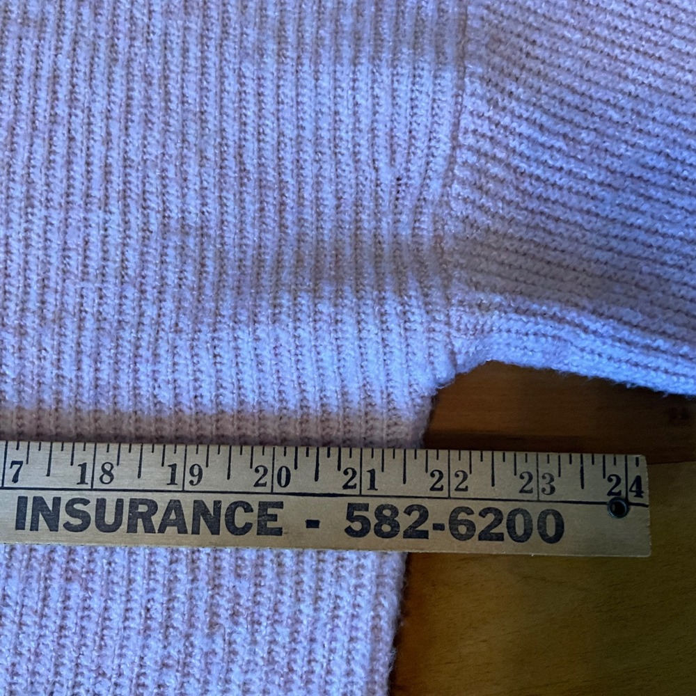 Free Assembly Colorblock Mock Neck Sweater Pink Navy Ochre Womens Sz M Y2K Style - Picture 4 of 9